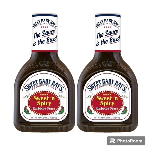 Sweet Baby Rays SWEET & SPICY Barbecue Sauce 18 Oz (2 Pack) - 第 1/5 張圖片