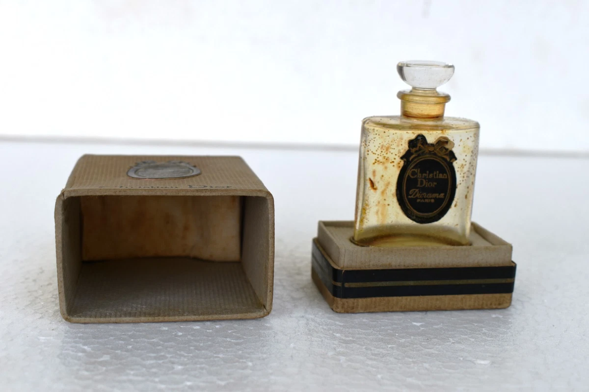 Vintage Christian Dior Diorama Perfume Bottle 1948 Paris Empty
