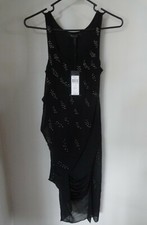 BCBG Max Azria Womens Black "Jillian" Embellished Cocktail Evening Dress XS 218
