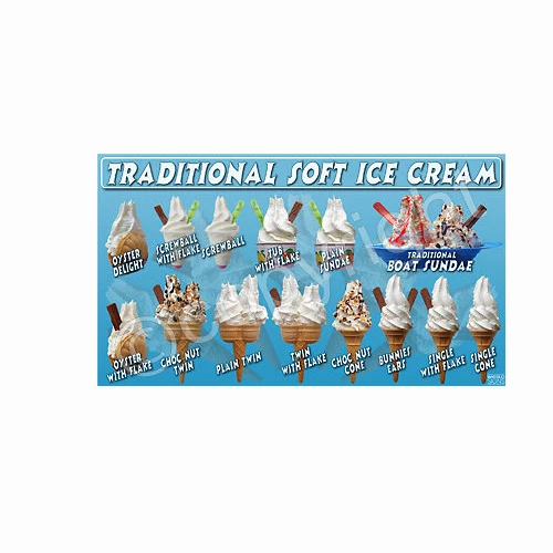 ice cream van sticker HORIZONTIAL STICKER STYLE 2