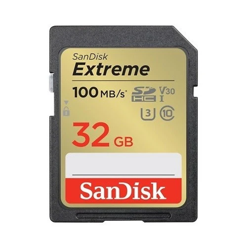 SanDisk SD Card 32GB Extreme SD Speed 100MBs for PC Camera Games Any Device OEM - Image 2 of 2