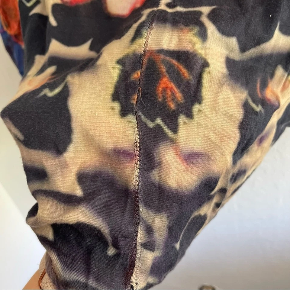 Free People Y2K Rare Floral Oversized Kimono Boho Bohemian One Size Dolman  - Image 4 of 4