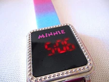 ACCUTIME WATCH CORP MN4212WM Multi-color Digital Minnie Watch -As is
