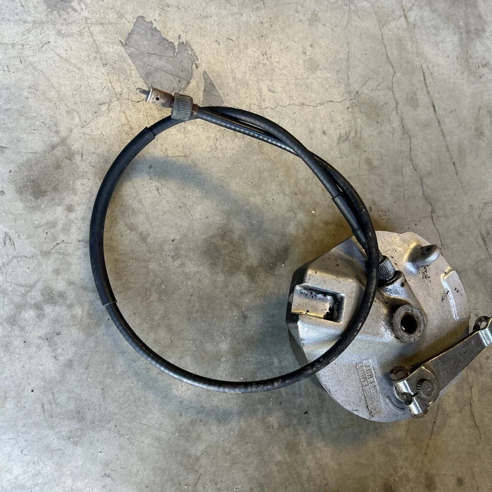 Tambor de freno delantero Suzuki RV 90 RV90 1973-1977 con pastillas y cable velocímetro Foto 2 de 4