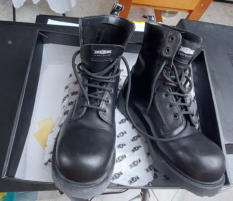 Anfibi Cult Bolt anni ’90 Bar Harbour Nero Taglia 40 con scatola Pari al Nuovo - Immagine 4 di 4