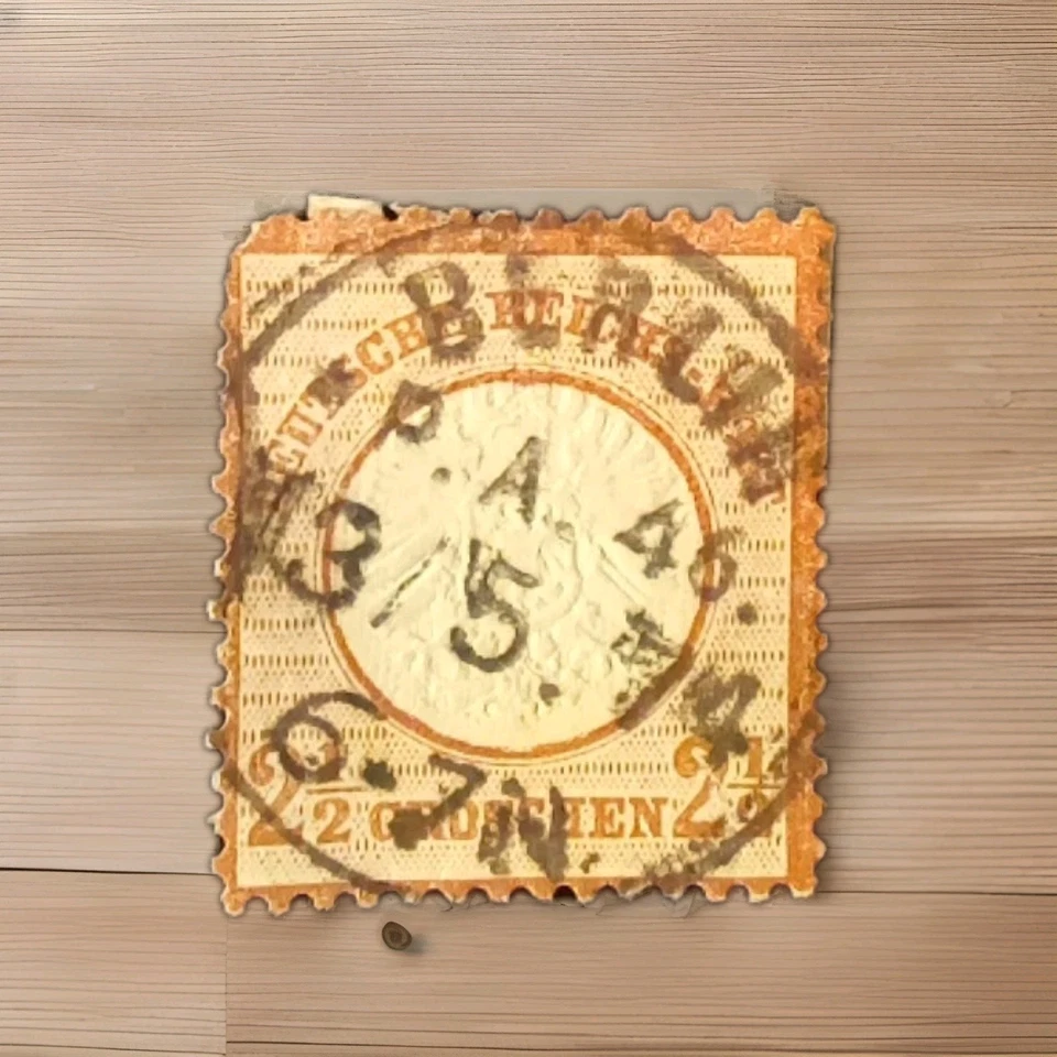 Alemania Scott 19a 2 1/2 Gruschan Águila Grande Foto 2 de 4