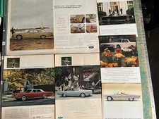 1965 Lincoln Continental Original Car Ad Lot Of 6 Print 1961 1963 1964 1966 C