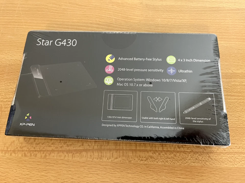 Star G430 XP-PEN 4x3 inch - Digital Drawing Mac Windows - BRAND NEW SEALED - Image 3 of 4