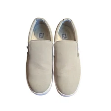 FootJoy Retro Sport Grey Slip On Spikeless Golf Shoes Sz 9 92362 Athletic Grip