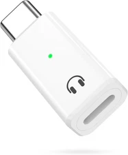 MoKo Lightning to USB-C Audio Adapter - Not for 1 Pack, White 