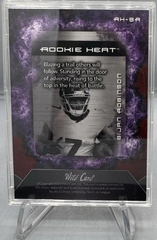 9x Wild Card Matte Rookie #’d Lot Zay Flowers Chase Brown Bijan Robinson /15 + - Image 4 of 4