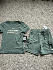 Boys Under ARMOUR  2 Pc Outfit Size 5 NWT