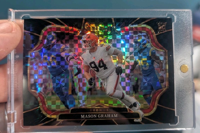 2025 Panini Select - Field Level Mason Graham #454 Black  Prizm 1 Of 1 (RC)