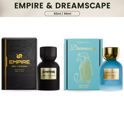 Mykonos Extrait de Parfum Bundle   Dreamscape & Empire (2 x 50ml)