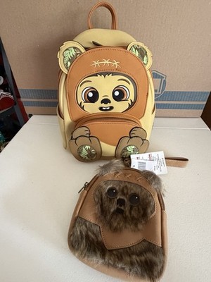 NWT Loungefly Star Wars Wicket footsie mini backpack Loungefly Star Wars Wicket Footsie Cosplay Mini Backpack  main image 4
