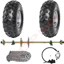 44" Go Kart Rear Axle Kit Brake Assembly 8" Wheels ATV Quad Buggy Golf Cart UTV