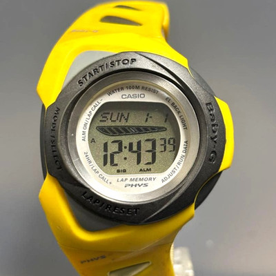 [Working Condition] Casio Baby-G BGP-102 PHYS Yellow Watch