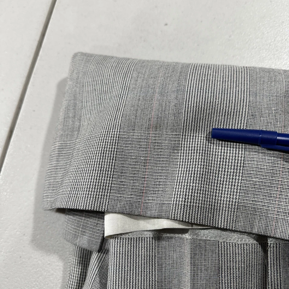 Maxi falda vintage para mujer 6 maxi gris a cuadros años 80 Academia Foto 4 de 4