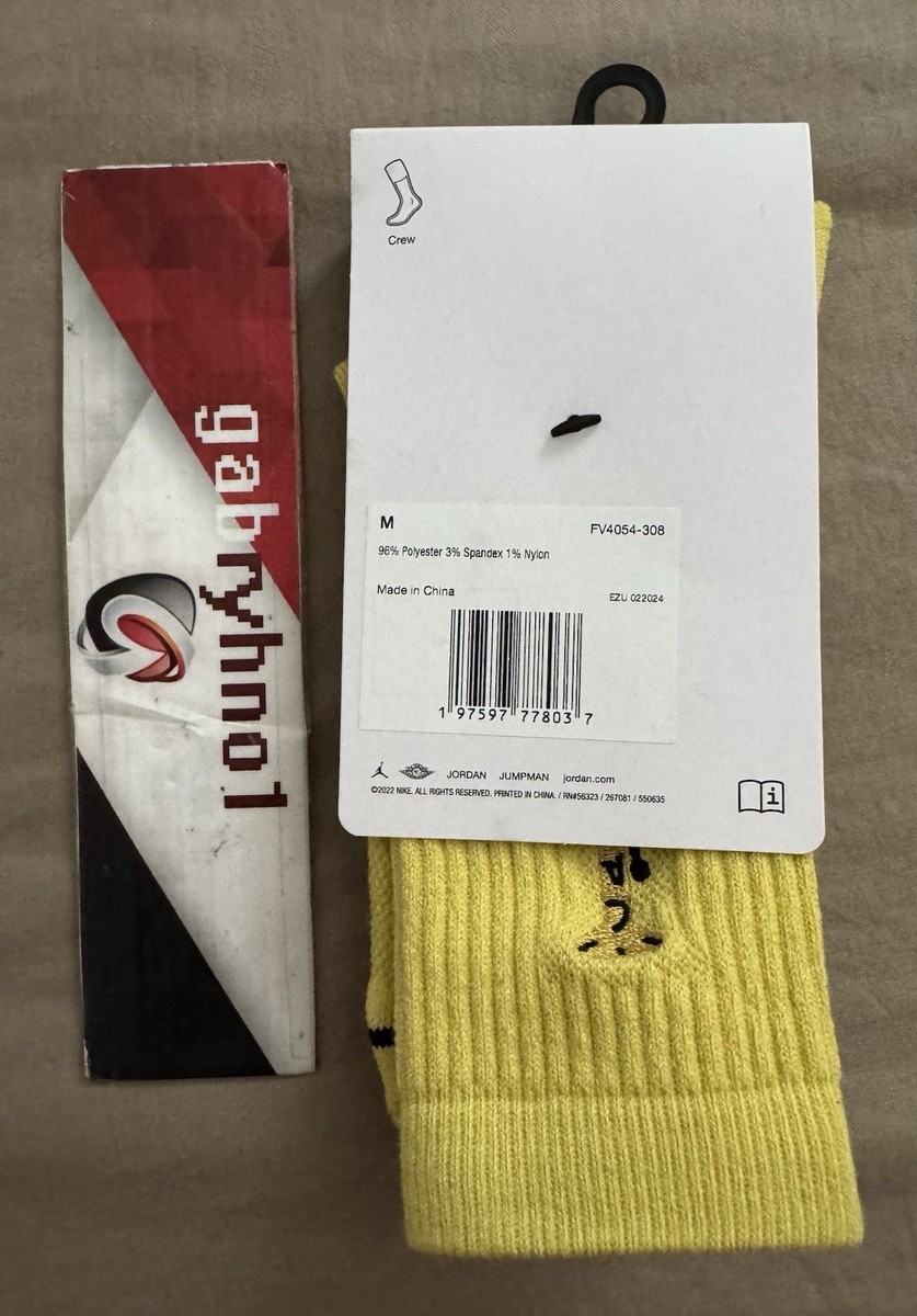 2足Nike Jordan x Travis Scott Crew Socks Air Jordan x Travis Scott Crew Socks 'Black' FV4054-010