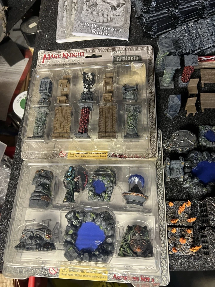 WizKids маг рыцарь 3D подземелья x 5 пола упаковка x 3 ловушки x 2 артефакты x 4 лот - Изображение 2 из 4