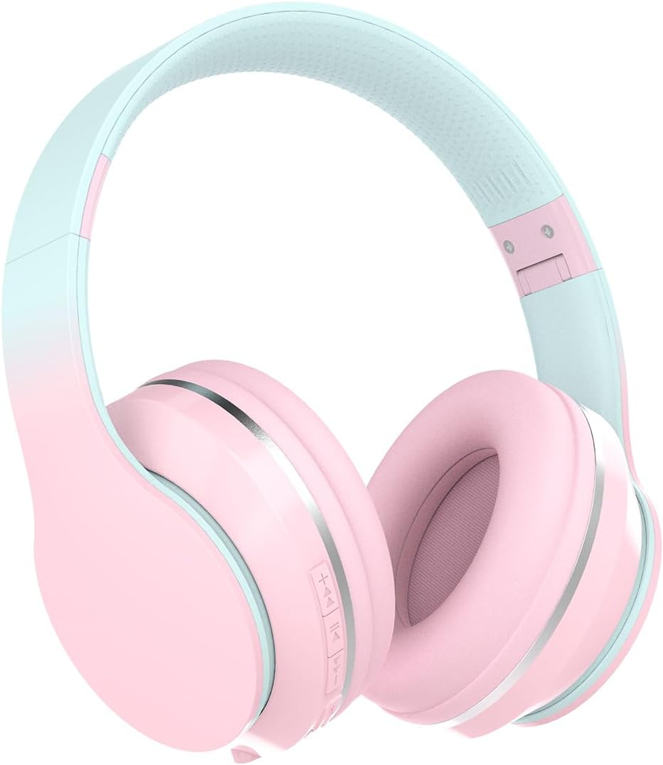 Bluetooth Kids Headphones,Wireless Kids Headphones over Ear with Microphones,Ste