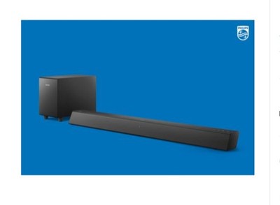 Philips TAB5306/37 B5306 2.1 Soundbar with Wireless Subwoofer,