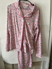 Peanuts Pink Top And Bottom Snoopy Pajamas Set M Medium