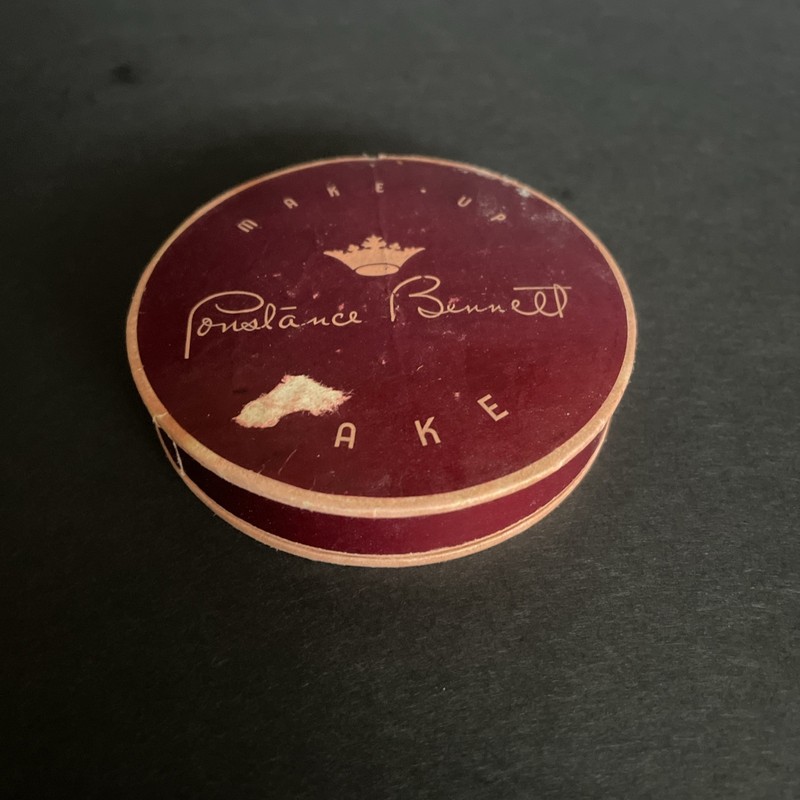 Vintage Make-up Cake Lustre Dark - Constance Bennett Cosmetic Co - New