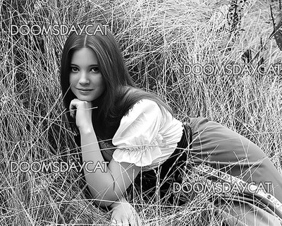 Lynne Frederick 1972, Vampire Circus Rare B&W Promotional Photo 8x10 Restoration