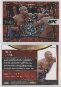 2021 Panini Select UFC Premier Level Red Disco Prizm /199 Ciryl Gane Rookie RC