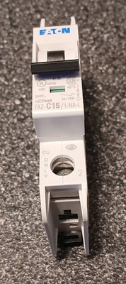 Eaton FAZ-C15/1-NA-L Miniature Circuit Breaker, 15A. NEW. Free Shipping.