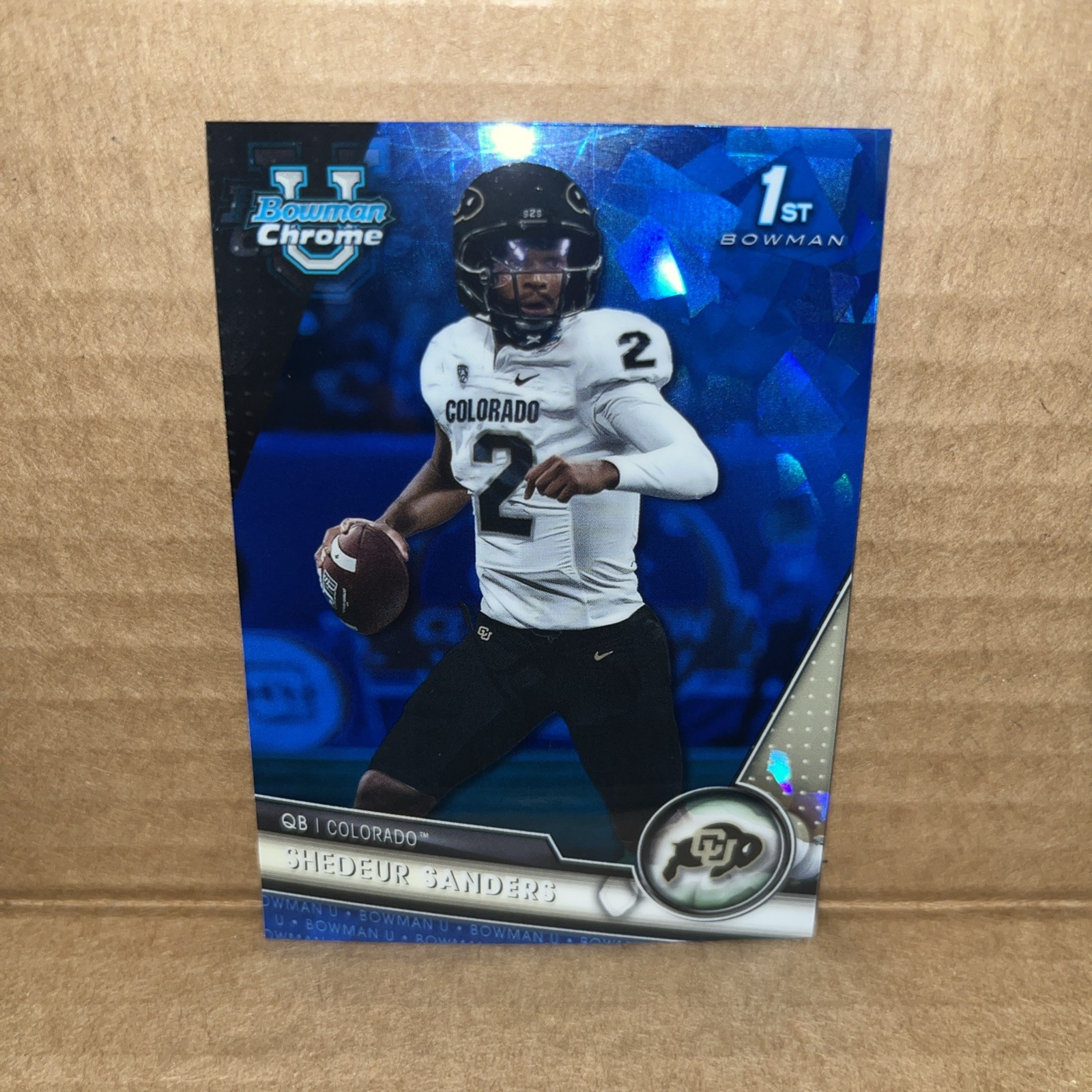 2023 Bowman University Chrome Sapphire Edition #16 Shedeur Sanders