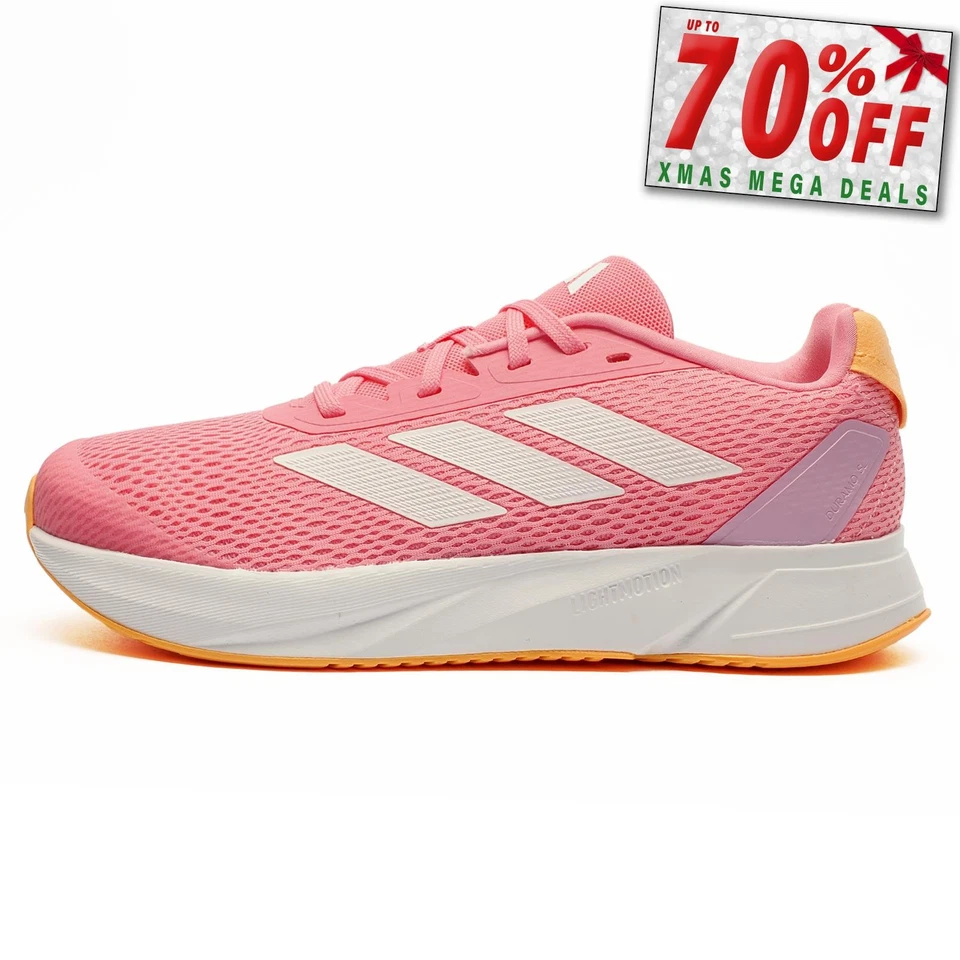 Adidas Duramo SL Junior Girls Fitness Running Shoes Sports Trainers Pink