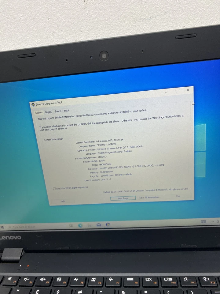 Lenovo IdeaPad 110s 11.6",(32GB SSD, Intel Celeron N 1.6GHz, 2GB) BOXED - Image 2 of 4