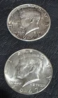 Set of Two AU/BU Silver Kennedy Half Dollars 1964-P and 1967-P- No Reserve!