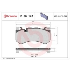 Satz Bremsbel&auml;ge Bremskl&ouml;tze vorne f&uuml;r Mercedes G-Klasse W463 W461 GLC | 2449