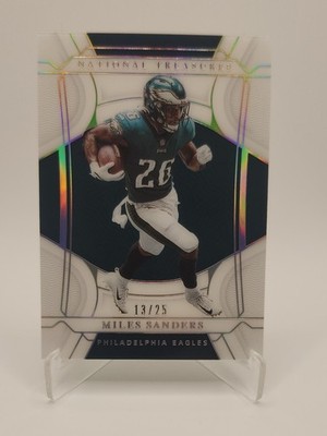 2021 Panini National Treasures - Miles Sanders #73 Holo Silver /25