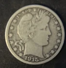 1915-S Barber Half Dollar SILVER !!!!  See Pics