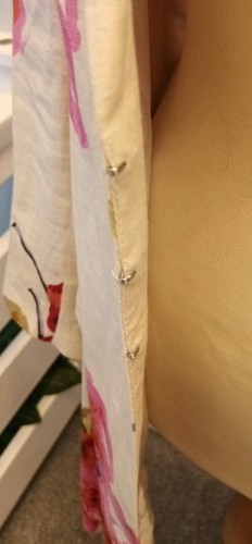 Laura Ashley Linen Coat UK 10 Floral Cream Lined Belted Vintage - Picture 5 of 8