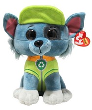 Ty Beanie Boos - Rocky the Dog, Medium 10" , Paw Patrol, MWMT Stuffed Animal
