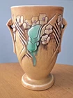RARE Roseville Pottery 1934 Clemana Pattern Vase 750-6 VG Condition