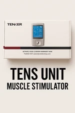 Rechargeable Compact Tens Unit Muscle Stimulator / Massager TENKER  new & Sealed