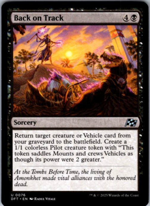 Back on Track 76 Uncommon Aetherdrift Magic: The Gathering Lightly Played