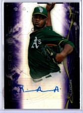 2014 Bowman Sterling Baseball Purple Raul Alcantara ROOKIE AUTO A'S 19/50