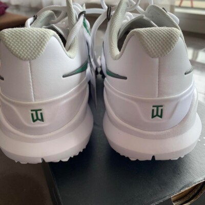 Nike Tiger Woods TW14 Golf Shoe White / Green MASTERS TW13 US 9.5