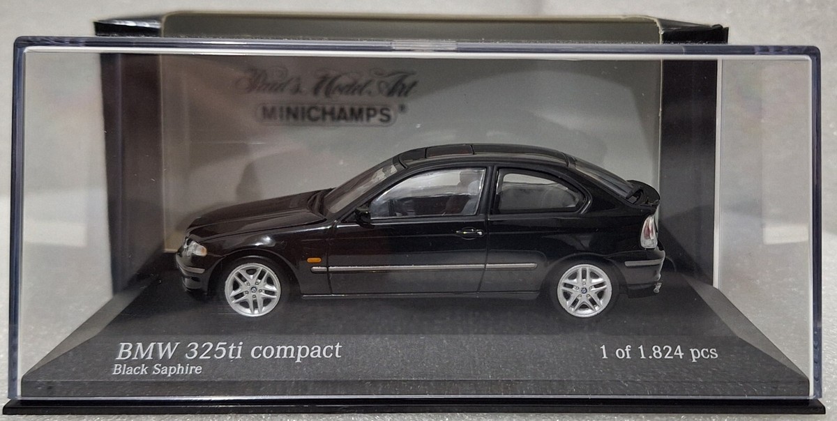 BMW 3-Series 325 Ti Compact (E46) 2000 Black 1:43 Minichamps
