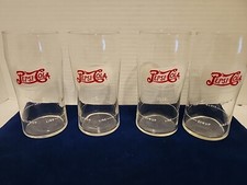 4 PC'S; PEPSI ~COLA Glass--10 oz with Syrup Line----Vintage Original