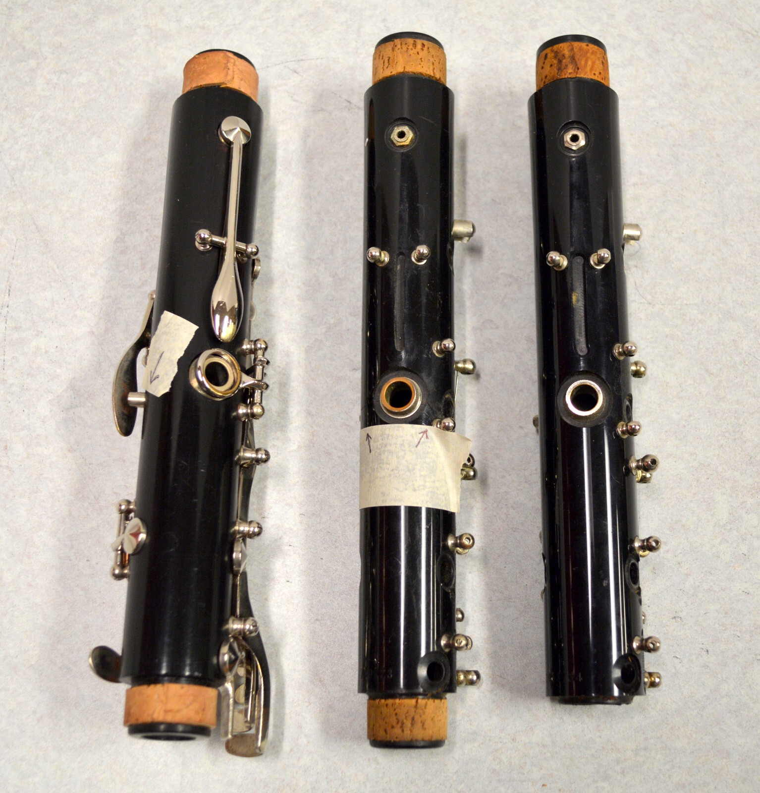 THREE USED, "AS IS" Bb UPPER JOINTS 1 ARTLEY AND 2 BUNDY eBay