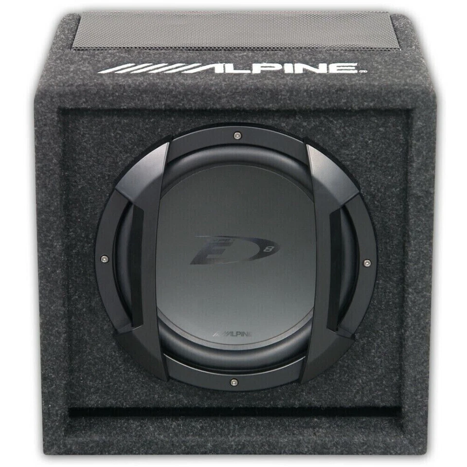 Subwoofer ALPINE SWE-815 Sub per Auto Amplificato Attivo + telecomando + Cavi - Immagine 3 di 4