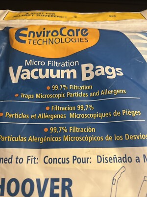 Hoover Type Y Vacuum Bags Micro Filtration - 3 Bags
